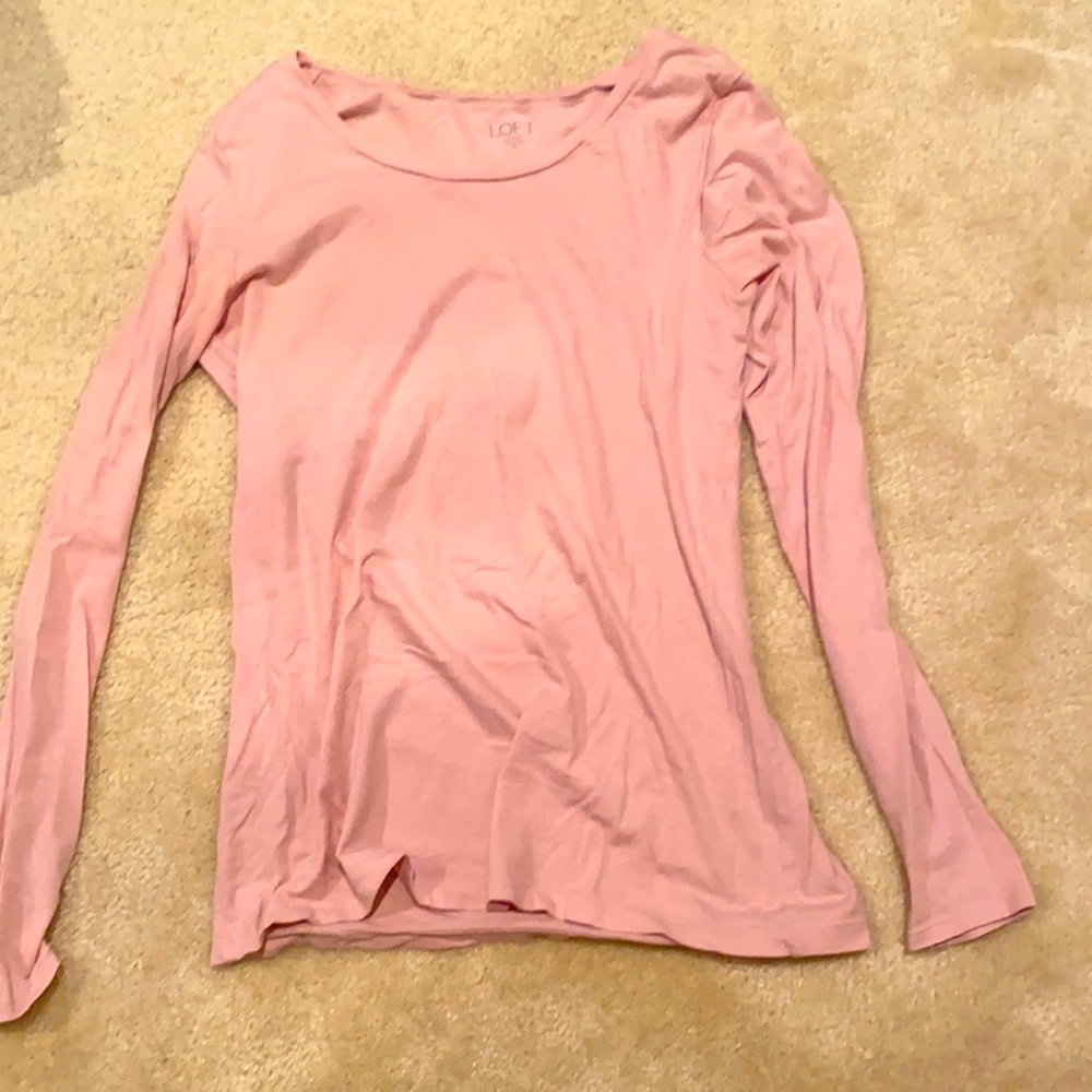 Loft Long sleeve pink shirt size xs